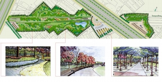 上海川杨河休闲绿地资料下载-[山东菏泽]生态休闲绿地规划设计方案