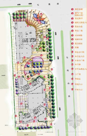 商业环境景观设计方案资料下载-[安徽]广场环境景观设计方案