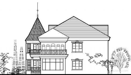 博览建筑方案套图资料下载-[江西]某欧式别墅三套建筑方案图