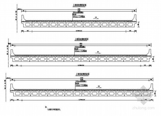 连续板横断面资料下载-10m预应力混凝土简支空心板上部结构横断面节点详图设计
