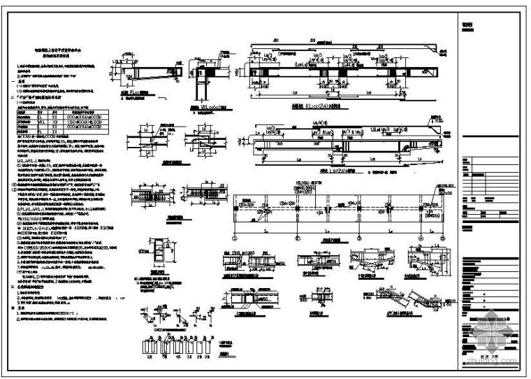 钢筋混凝土结构说明资料下载-某钢筋混凝土结构平面整体表示法梁构造通用图说明