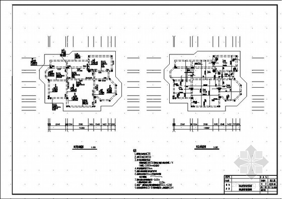 4层欧式别墅资料下载-四层异形柱框架结构欧式别墅施工图