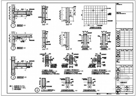 砌体结构新增墙体大样资料下载-某砖混墙体加固大样节点构造详图