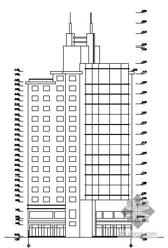 高层办公楼建筑结构设计资料下载-某高层大厦办公楼建筑结构设计图纸