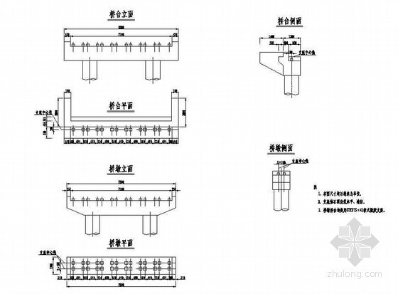 支座钢筋图片资料下载-2×8米钢筋混凝土空心板支座布置节点详图设计