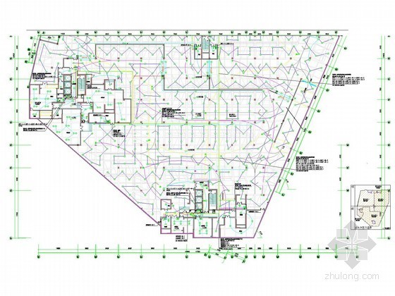 超高层住宅施工图图纸资料下载-[武汉]138米超高层住宅强电施工图纸（4栋45层塔楼）