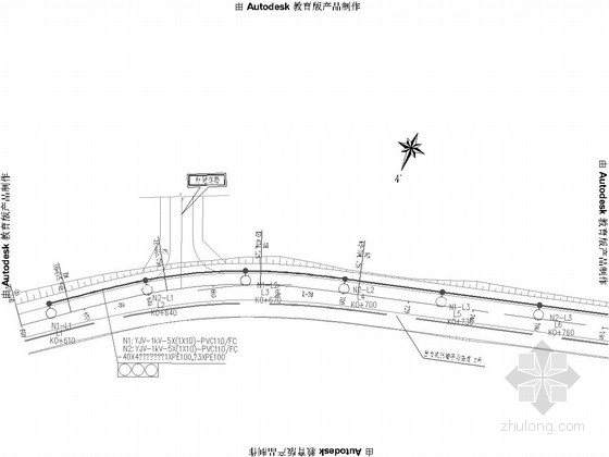 6米路灯设计图资料下载-[重庆]市政道路照明设计图（照度Eav=12lx）