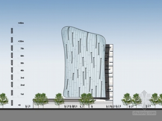 [深圳]某8层规划展览馆建筑方案文本（含cad、模型）-图10