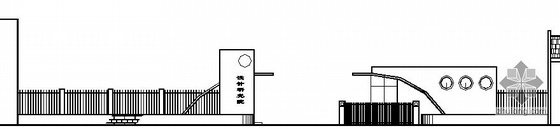 常州市建筑科学研究院资料下载-[陕西]某设计研究院大门建筑方案图