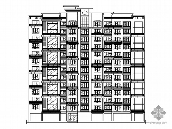 八户高层住宅资料下载-某十三层一梯三户高层住宅楼建筑施工图