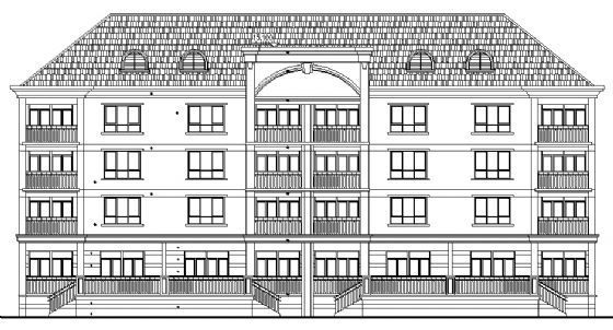四层住宅建筑施工资料下载-四层住宅建筑施工图-1