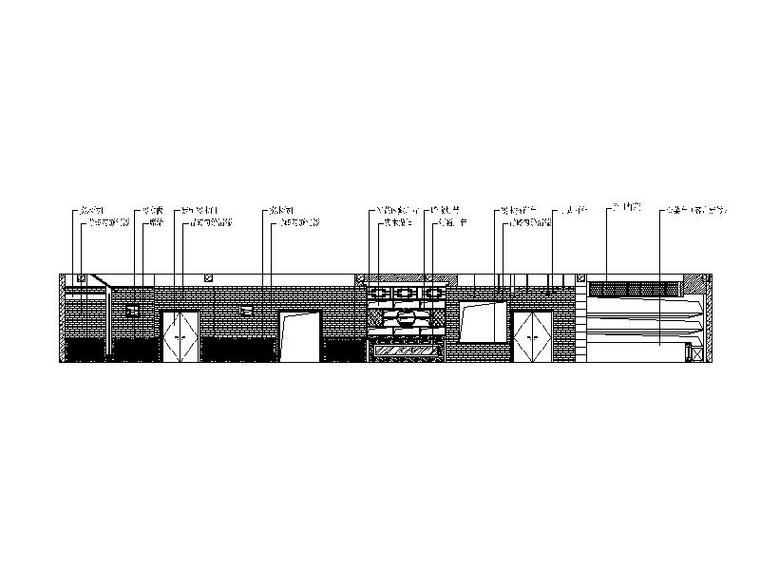 火锅店施工图及效果图立面图