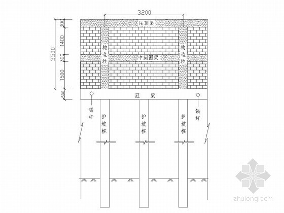 基坑护坡施工图资料下载-基坑支护挡土墙及护坡桩