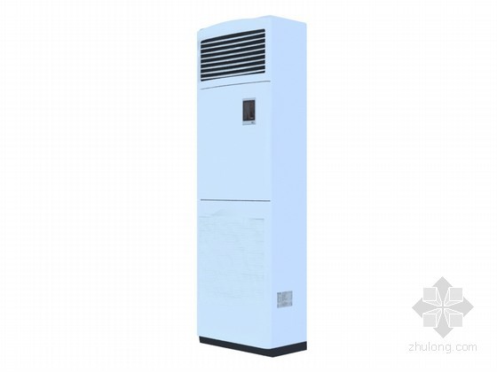 立柜式空调器资料下载-柜式空调3D模型下载