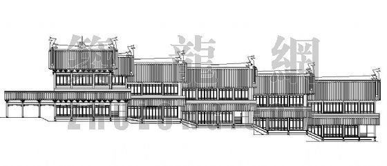 古建筑效果图及施工图资料下载-古建筑西厢楼建筑施工图