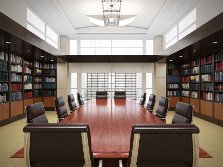 会议室沙发模型资料下载-雅致会议室3D模型下载