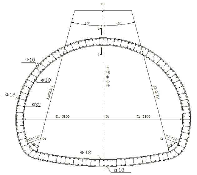 拱形隧道衬砌结构课件PPT（134页）-衬砌配筋设计图