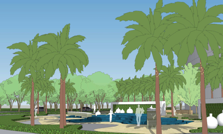三亚景观植物配置资料下载-[海南]三亚绿城酒店景观设计方案