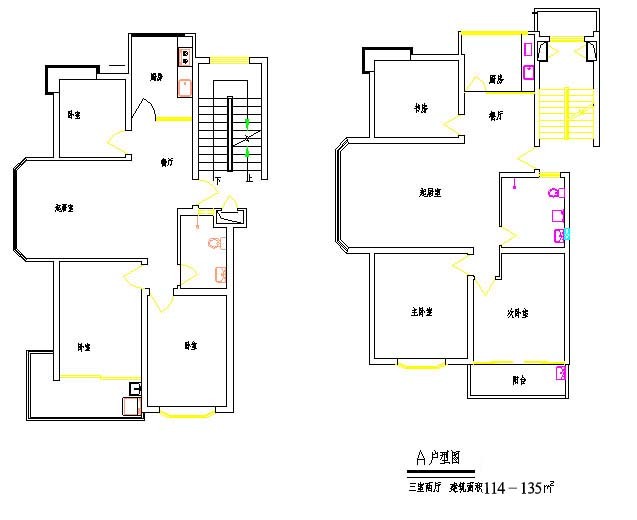 100个住宅经典户型平面图