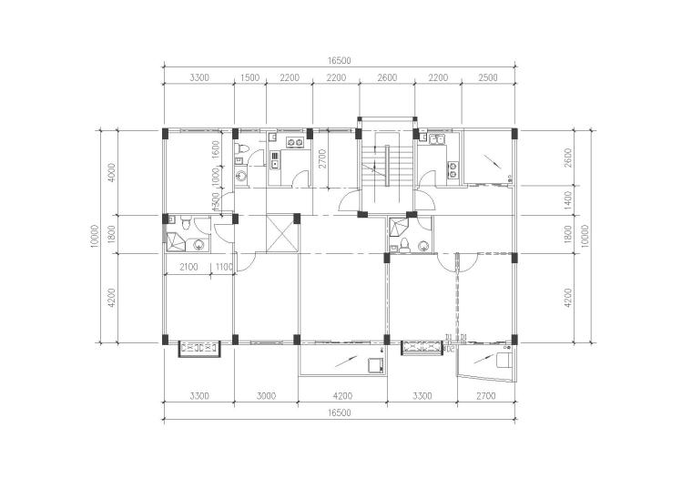 [合集]100套住宅小区及独栋别墅经典户型图（CAD）-4