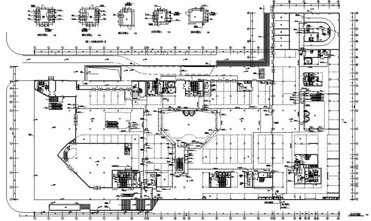 某十八层商业大厦电气施工全套图纸(75张)-一层动力平面图