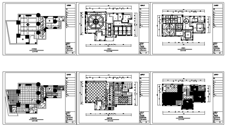 天津建筑图纸资料下载-[天津]蓝湖郡别墅装饰施工图