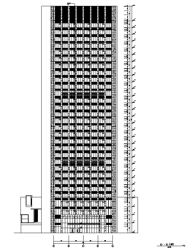30平米公寓施工图资料下载-[江苏]超高层办公、公寓、酒店、地下室及商业建筑施工图