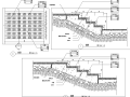 园林景观小品特色台阶坡道CAD施工图合集