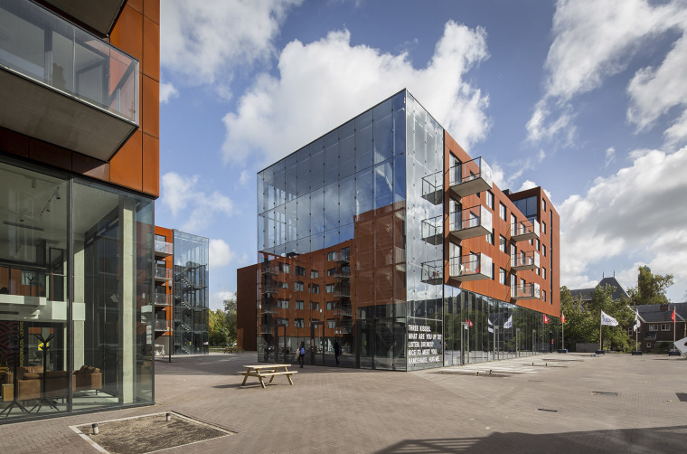 荷兰生命公寓平面图资料下载-荷兰代尔夫特理工大学学生公寓