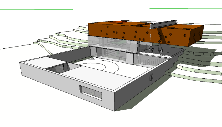 大师住宅建筑案例资料下载-建筑设计大师库哈斯SU模型合集（2套作品）