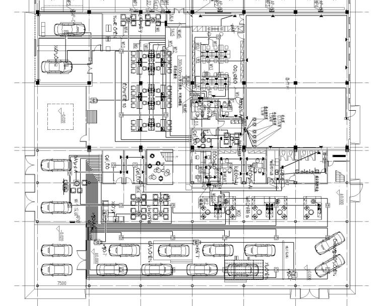 电力管道施工图纸资料下载-通辽4S点电气施工图纸