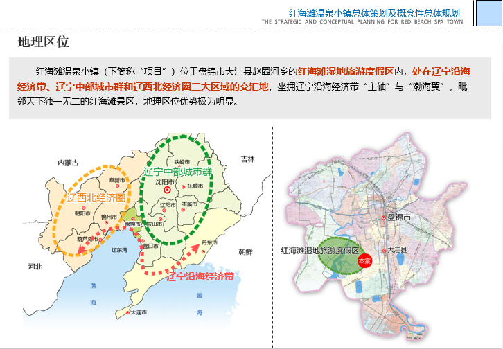 广东特色小镇概念性规划资料下载-盘锦红海滩温泉小镇总体策划与概念性规划