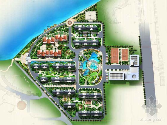 湖南省滨水广场方案设计资料下载-[湖南]小区园林景观方案设计