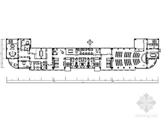 文化馆建筑平面设计图资料下载-某酒店平面设计图