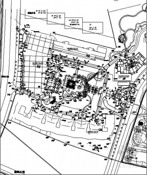 居住区步道铺装资料下载-北京居住区环境景观施工图（含水电植配）