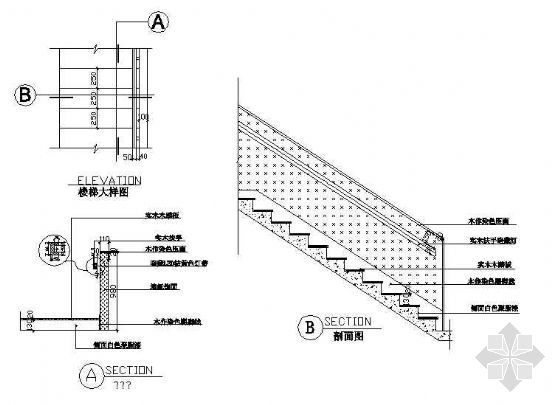 建筑CAD楼梯详图资料下载-楼梯详图