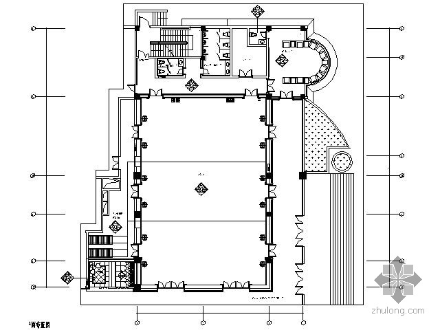 大型宴会厅建筑施工图资料下载-涉外酒店宴会厅装饰施工图