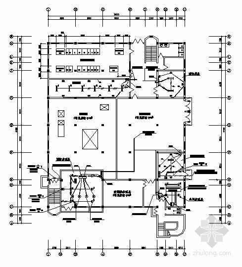 机房改造方案书资料下载-某宾馆机房改造工程电气图