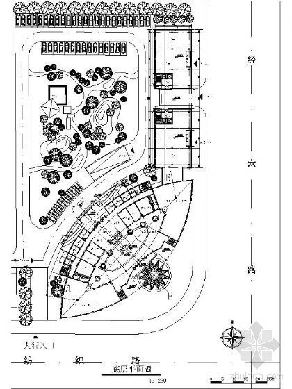 宾馆建筑平面设计资料下载-某大酒店平面设计方案