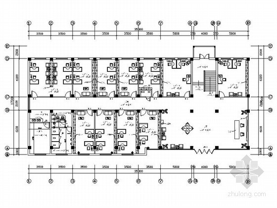 火锅店内装修设计资料下载-某建委办公楼内装修设计图