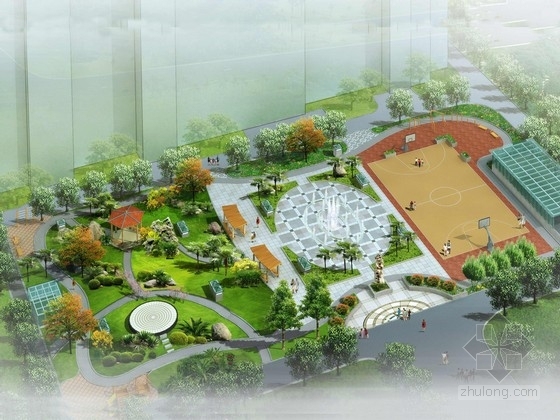 生态城市广场案例资料下载-[洛阳]城市新型生态广场景观规划设计方案