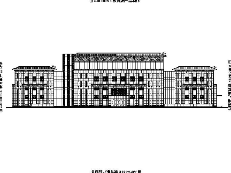 35层办公楼建筑施工图纸资料下载-[江苏]四层框架结构市级机关办公楼建筑施工图