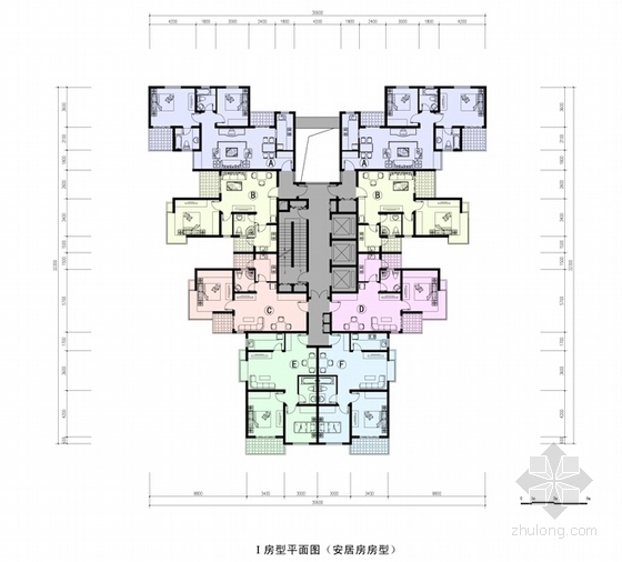 [辽宁]三面环水地块城市综合体设计方案文本-三面环水地块城市综合体户型图