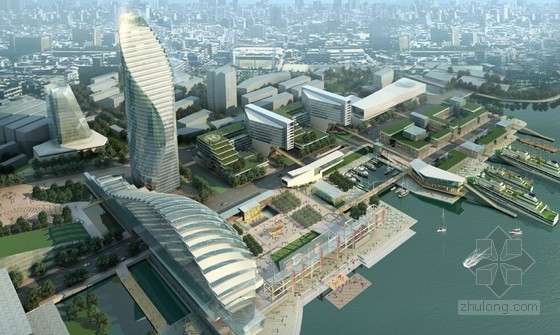 滨水综合体文本资料下载-[上海]滨水现代风格超高层城市综合体建筑设计方案文本