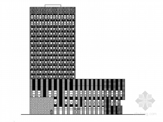 酒店内装方案资料下载-[湖南]高层框架剪力墙结构五星级酒店建筑施工图（含内装图）