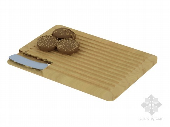 木质菜板3D模型下载