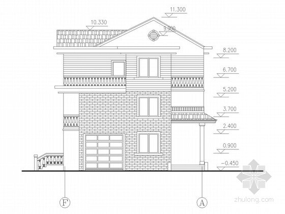 新农村三层住宅设计图资料下载-三层新农村小康家庭住宅结构施工图(含建施)