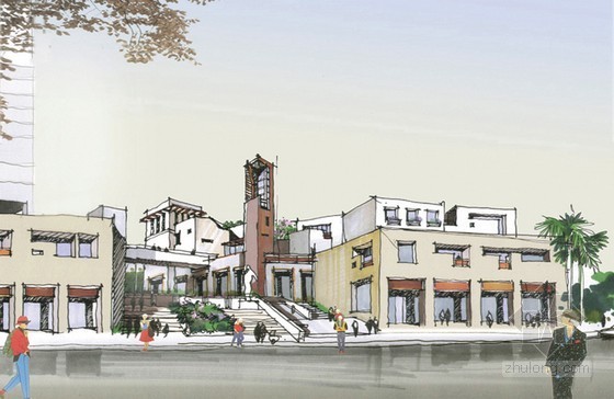 临水临山居住建筑资料下载-[广州]某蓝山居住区规划方案文本（含实景）