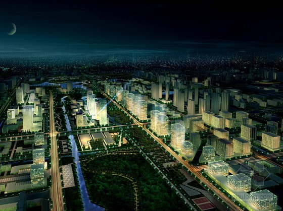 射击中心概念性建筑设计资料下载-[嘉定]某新城中心区概念性城市设计