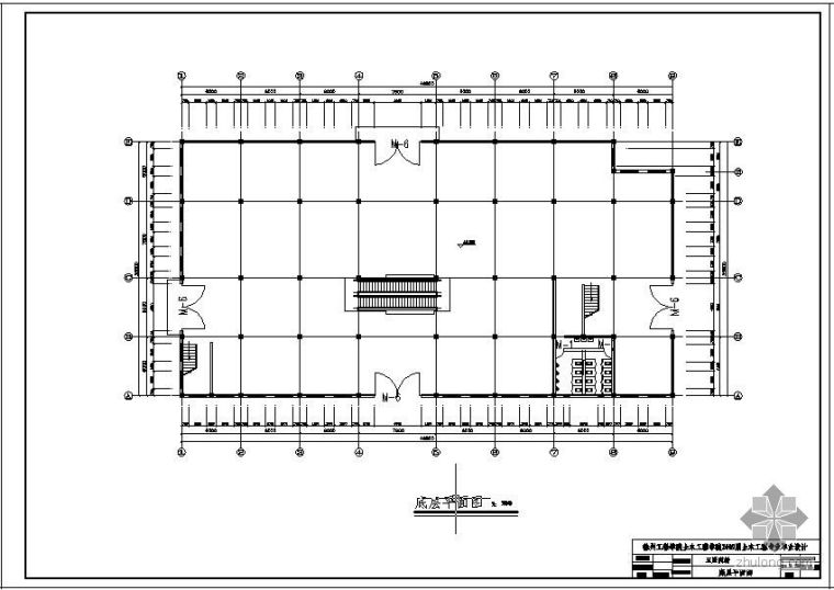 框架结构建筑结构设计图纸资料下载-[学士]某五层商场框架结构毕业设计(含计算书、部分建筑结构设计图)